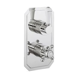 Crosswater Belgravia 1 Outlet 2 Handle Concealed Thermostatic Shower Lever