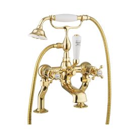 Crosswater Belgravia Unlacquered Brass Bath Shower Mixer