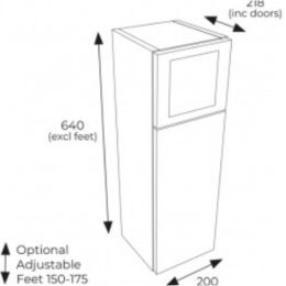 Fairford Select Traditional Door 200mm Supermatt Indigo Toilet Roll Cabinet