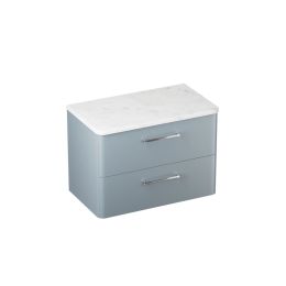 Britton Bathrooms Camberwell 800mm Wall Hung Vanity Unit with Worktop