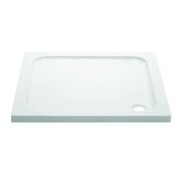 Fairford Square Low Level Shower Trays, Corner Waste