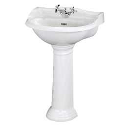 Fairford Winchester Pro 500mm 1 Tap Hole Basin and Pedestal