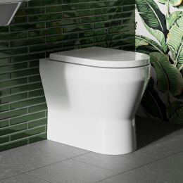 Britton Bathrooms Curve2 Back To Wall Toilet with Soft Close Seat