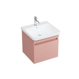 Britton Bathrooms Dalston 500mm Wall Hung Vanity Unit Matt Pink