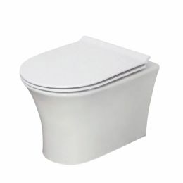 Fairford Tiene Rimless Wall Hung Toilet With Slim Soft Close Seat