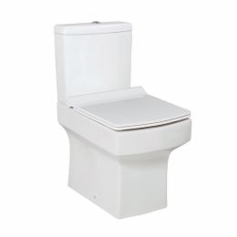 Fairford Hale Open Backed Close Coupled Toilet with Slim Soft Close Seat
