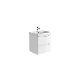 Fairford Meld 600mm Gloss White Wall Hung Vanity Unit