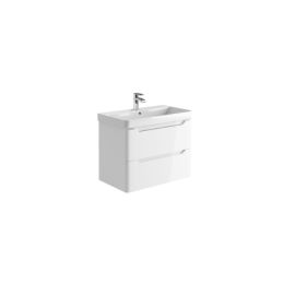 Fairford Meld 800mm Gloss White Wall Hung Vanity Unit