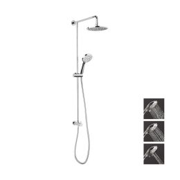 Crosswater Fusion Shower Diverter with Fixed Head and 3 Mode Hand Shower