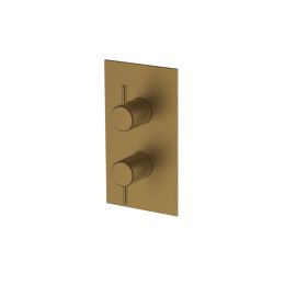 Britton Bathrooms Hoxton Shower Mixer without Diverter Brushed Brass