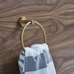 Britton Bathrooms Hoxton Towel Ring Brushed Brass