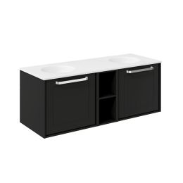 Crosswater Infinity 1200mm Framed Vanity Unit with Double Basin