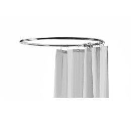 Fairford Hexam Wall Mounted Shower Curtain Ring, Chrome