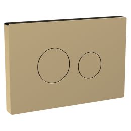 Fairford Brushed Brass Dual Flush Plate
