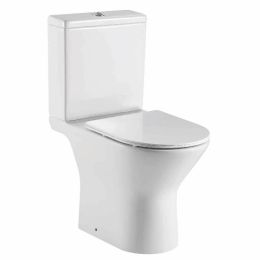 Fairford Paxton Rimless Open Back Close Coupled Toilet with Slim Soft Close Seat