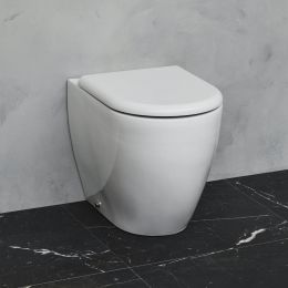 Britton Bathrooms Milan Back To Wall Toilet with Soft Close Seat