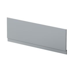 Fairford Satin Grey 1700mm Bath Panel with Plinth