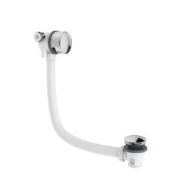 Crosswater MPRO Chrome Click Clack Bath Overflow Filler with Waste