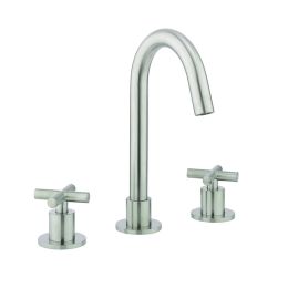 Crosswater MPRO 3 Hole Stainless Steel Deck Mounted Basin Mixer