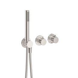Crosswater MPRO Module 3 Outlet 2 Handle Shower Valve and Handset Chrome