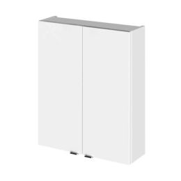 Hudson Reed Fusion Compact 2 Door Wall Unit - 500mm Wide - Gloss White