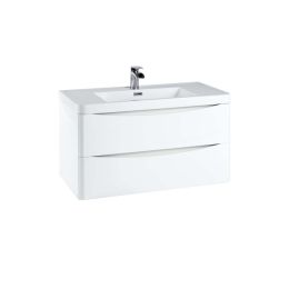 Fairford Carmel 900mm Wall Hung Vanity Unit with Countertop and Basin