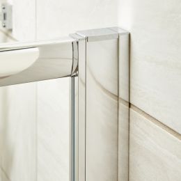 Fairford Chrome Extension Profile for 8mm Shower Doors