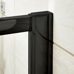 Fairford Matt Black Extension Profile for 8mm Shower Doors