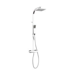 Crosswater Planet Thermostatic Shower with Fixed Head and Hand Shower