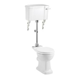 Burlington Regal Medium Level Toilet with 520mm Lever Cistern