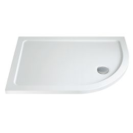 Rivato SolidStone 900 x 760mm Offset Quadrant, RH Shower Tray with Waste