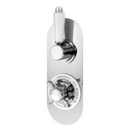 Fairford Tamber Concealed Twin Shower Valve, 1 Outlet