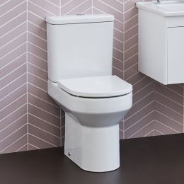 Shoreditch Round Rimless Close-Coupled WC inc. Seat