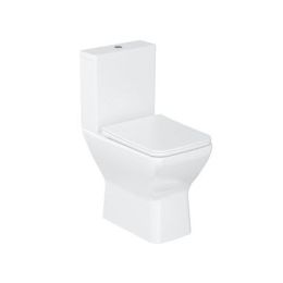 Britton Bathrooms Shoreditch Square Rimless Close-Coupled WC inc. Seat