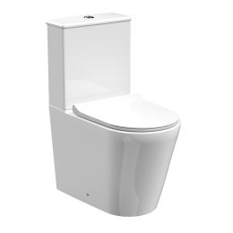 Fairford Sierra Pure Rimless Close Coupled Toilet with Soft Close Seat