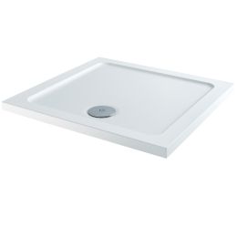Fairford Square Low Level Shower Trays, Side Waste