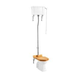 Burlington Standard High Level Toilet with Single Flush Ceramic Cistern