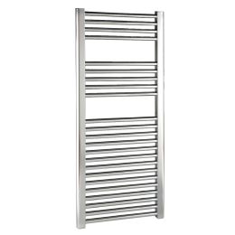 Fairford 500mm Wide Straight Chrome Towel Rail - Various Heights