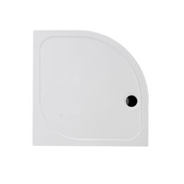 Fairford Deluxe Quadrant Slim Shower Tray, Side Waste