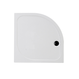 Fairford Deluxe Offset Quadrant Slim Shower Tray, Side Waste-1000mm x 800mm-Right Handed