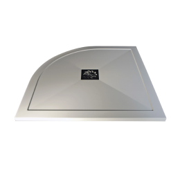Fairford 25mm Offset Quadrant Slim Shower Tray, Center Waste-1000mm x 800mm-Right Handed
