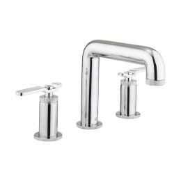 Crosswater Union 3 Hole Chrome Basin Mixer with Lever Handles