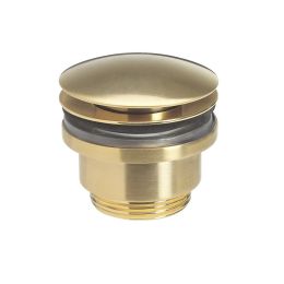 Crosswater Universal Unlacquered Brushed Brass Click Clack Basin Waste