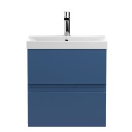 Fairford Finesse 500mm Satin Blue Wall Hung Vanity Unit