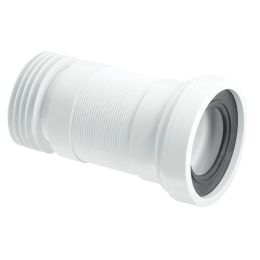 McAlpine Flexible Pan Connector, White, 110mm.  170 to 410mm Length