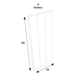 Fairford Select Traditional Door Supermatt Indigo Wall Cabinet End Panel