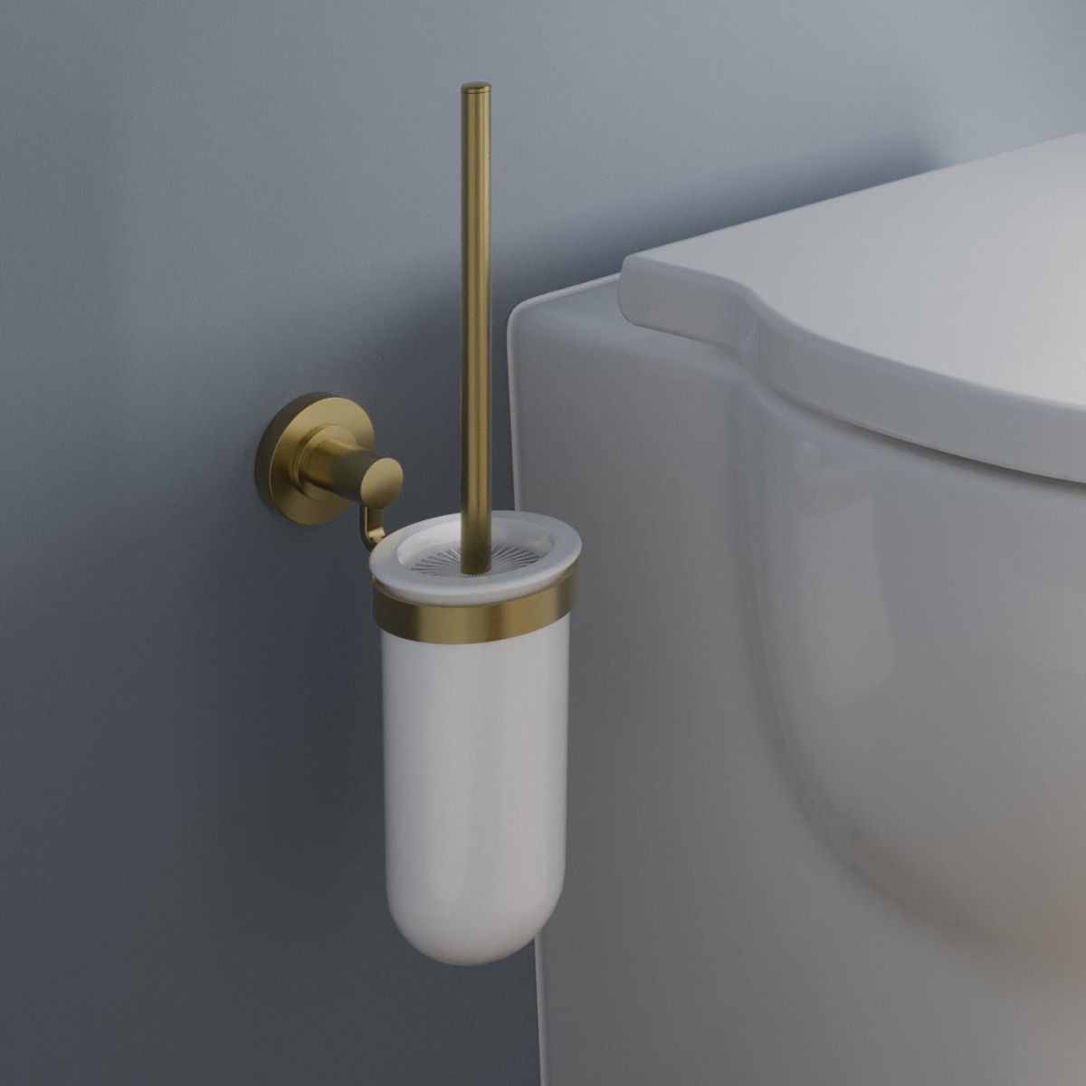 Bathroom toilet brush deals and holder